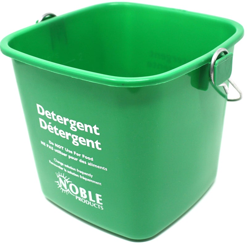 Noble Products Small Green Detergent Bucket - 3 Quart Cleaning Pail - Set of 3 Square Containers - Image 4